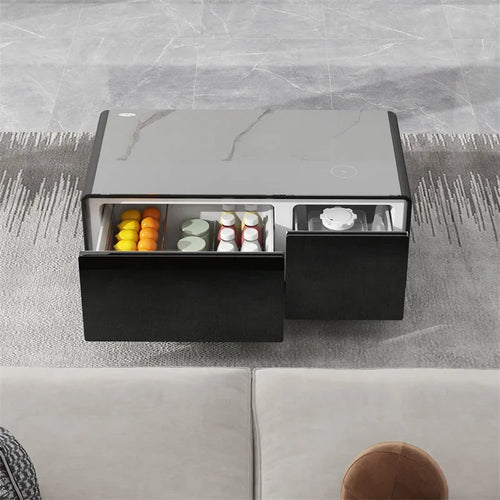 Table Réfrigérante Multifonction – Boissons Fraîches & Charge Sans Fil Intégrée