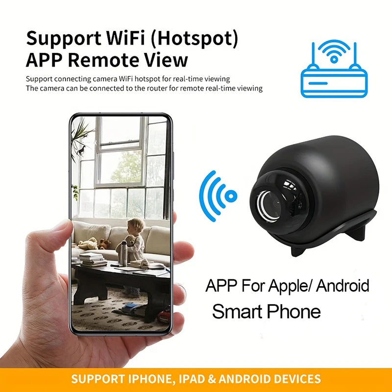 Mini Caméra de Surveillance X5 1080P – Sécurisez Votre Maison à Distance