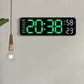 Horloge Murale Digitale 9 Pouces – Heure, Température, Humidité & Réveil