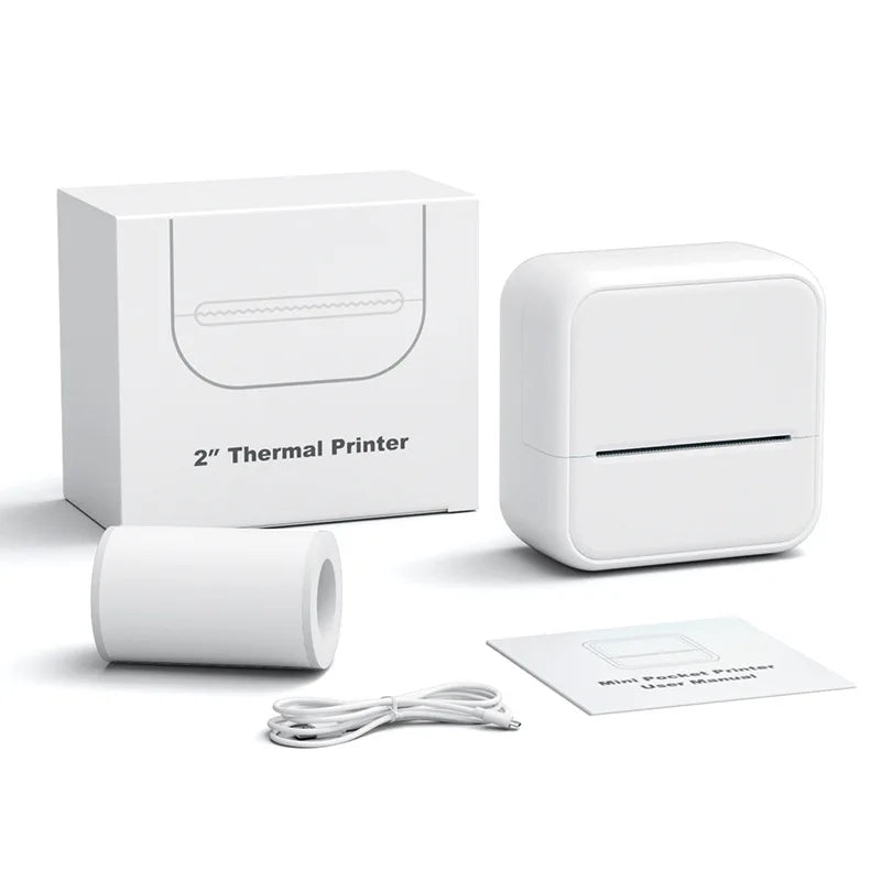 Imprimante d'Étiquettes Thermique Bluetooth Portable