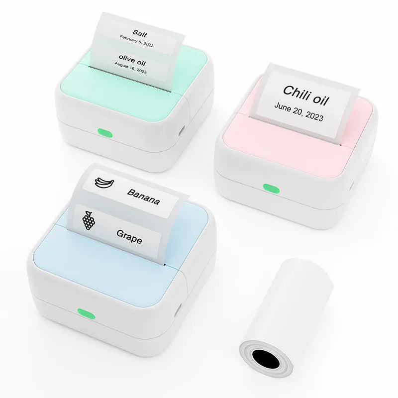 Imprimante d'Étiquettes Thermique Bluetooth Portable