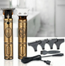 Tondeuse Professionnelle Cheveux & Barbe – Lame Inox, 2200mAh Sans Fil
