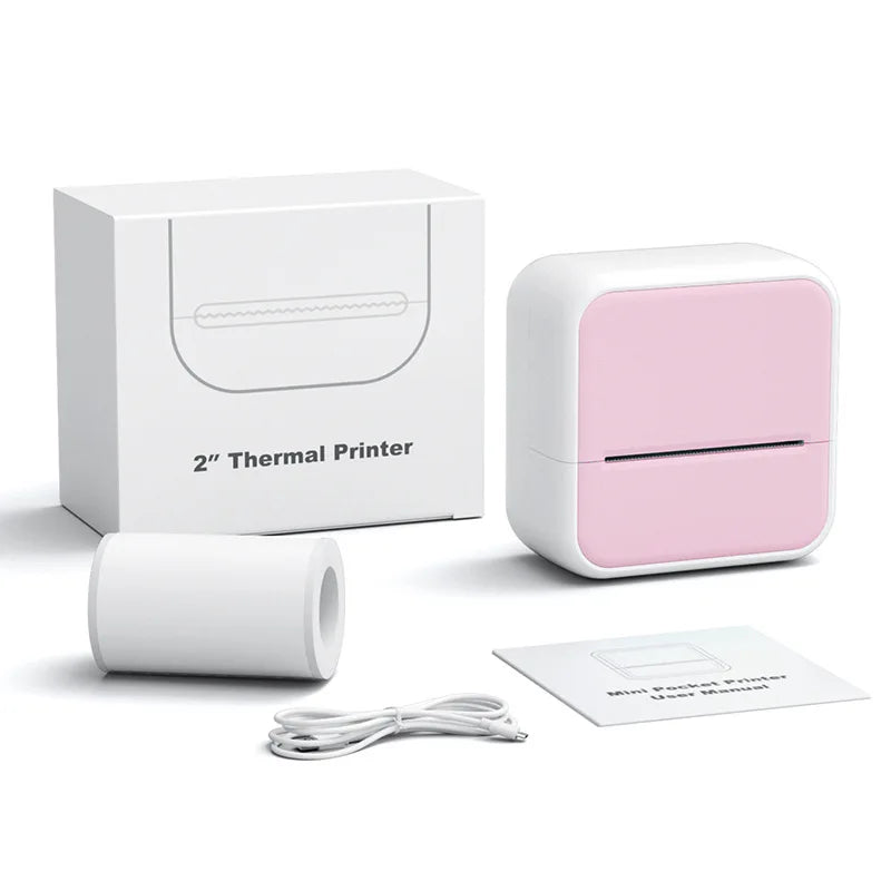 Imprimante d'Étiquettes Thermique Bluetooth Portable