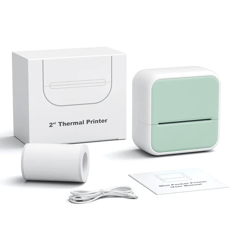 Imprimante d'Étiquettes Thermique Bluetooth Portable