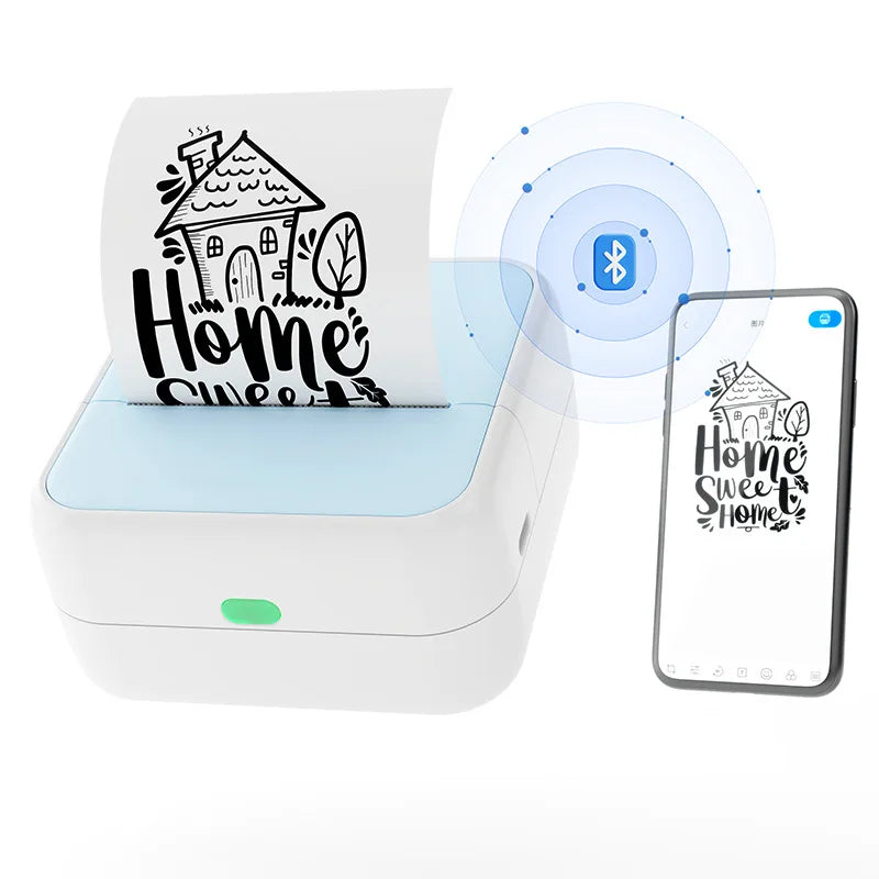 Imprimante d'Étiquettes Thermique Bluetooth Portable