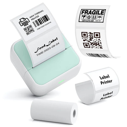 Imprimante d'Étiquettes Thermique Bluetooth Portable