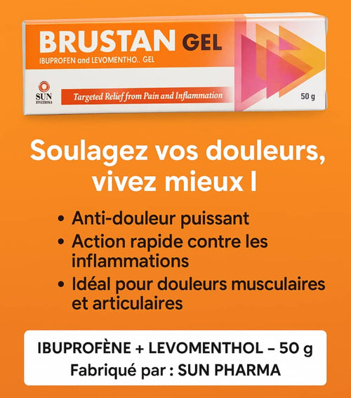 Brustan Gel – Soulagement de la douleur & inflammation